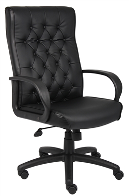 Boss Button Tufted Executive Chair In Black