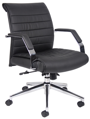 Boss Executive Mid Back Ribbed Chair