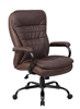 Boss Heavy Duty Double Plush LeatherPlus Chair - 350 Lbs