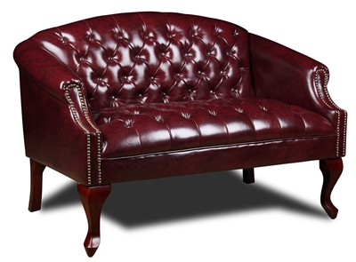 Boss Classic Traditional Button Tufted Loveseat.
