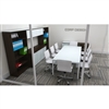 White Glass Conference Table Desk