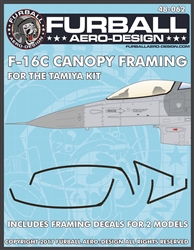 1/48 F-16C Canopy Seals