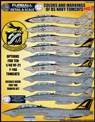 1/48 USN F-14 Tomcats Colors & Markings Part IV