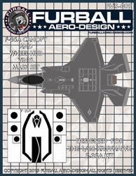 1/48 F-35A Vinyl Mask Set for the Kittyhawk Kit