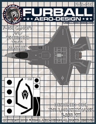 1/48 F-35B Vinyl Mask Set for the Kittyhawk Kit