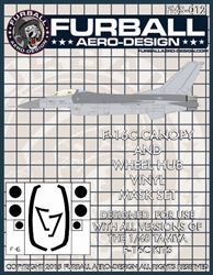 1/48 F-16C Vinyl Mask Set for the Tamiya Kit