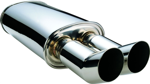 SR*S UNIVERSAL MUFFLER Dual Tips