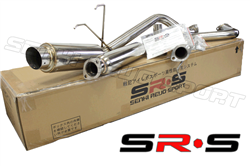 SRS Honda Civic 92-00 2/4DR Fireball Angled Out catback exhaust system