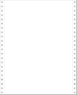 1400 (case) 2-Part Continuous Blank Paper 9 1/2 x 11 White White