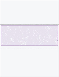 Blank Middle Position Marble Background Check Stock - Perfs at 3.5", 7.0"