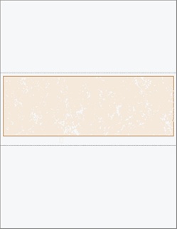 Blank Middle Position Marble Background Check Stock - Perfs at 3.5", 7.0"