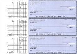 Business Size 3 to a page Multi Purpose Checks