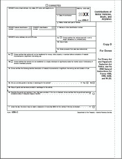 1098-C [D] Donee Copy D - Laser Forms