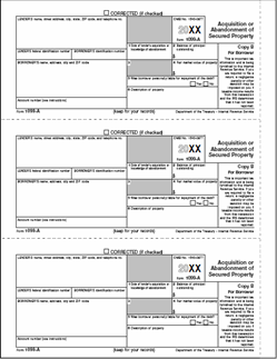 1099-A [B] Borrower Copy B - Laser Forms