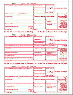 1099-INT [A] Federal Copy A - Laser Forms