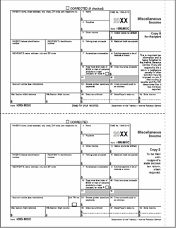 1099-MISC [B/2] Recipient Copies B,2 - Laser Forms