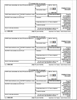 1099-OID [B] Recipient Copy B - Laser Forms