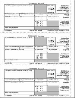 1099-SA [B] Recipient Copy B - Laser Forms