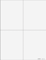 Blank W-2 – 4-Up Quadrants Laser Tax Forms - with 2 panel  instructions