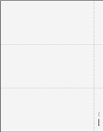 Blank W-2 – 3-Up Laser Tax Forms - with 3/4" perf on right - with instructions