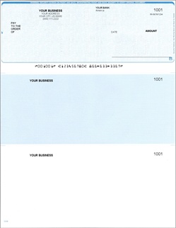 Top Position Linen Background Laser Checks - Perfs at 3.5", 7.0"