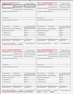 W-2 [B/2/C/2] Employee’s Copies - Federal Copy B, State Copy 2, Record Copy C, and extra State/Local Copy 2 – 4-Up Quadrant Laser Forms