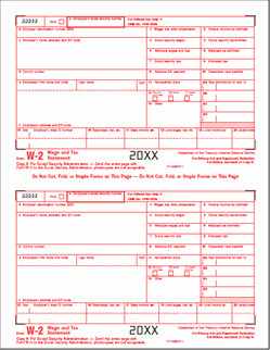 W-2  [A] Federal Copy A - Laser Forms