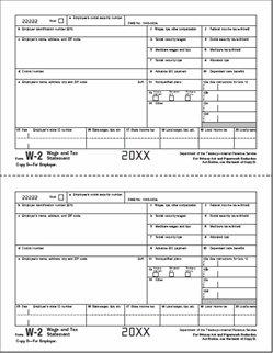 W-2  [D] Employer Copy D - Laser Forms