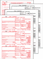 1099-INT Preprinted Set 3-part