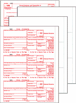 1099-INT Blank Laser Set 3-part