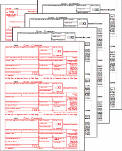 1099-INT Preprinted Set 4-part