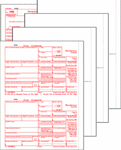 1099-MISC Blank Laser Set 4-part