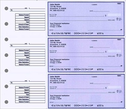 Personal Size 3 to a page Desk Set Checks