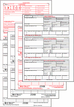 W-2 3up Condensed Set 6-part