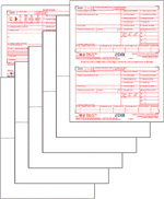 W-2 Traditional Blank Laser Set 6-part