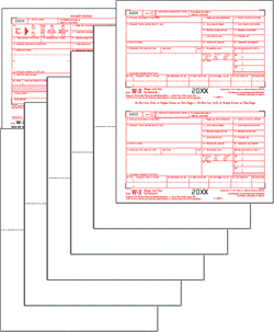 W-2 Traditional Blank Laser Set 6-part