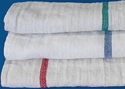 Herringbone cotton towels