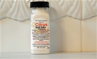 Citrus Soak Bath Salts - 120 ml (4.2 fl oz)
120 ml bottle of Citrus Soak Bath Salts - 100% Natural, blend of Tangerine, Grapefruit, Lime & Sweet Orange Essential Oils.