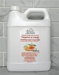 Tangerine Orange Foaming Liquid Soap Refill 1000ml