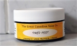 Tired Feet Organic Shea Butter Cream - 100% Natural - 60 ml (2.0 fl oz) Jar