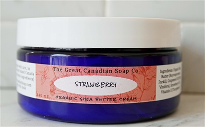 Strawberry Shea Butter Cream - 240 ml (8.0 fl oz)
