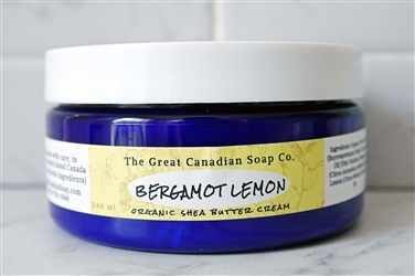 Bergamot Lemon Organic Shea Butter Cream - 240 ml