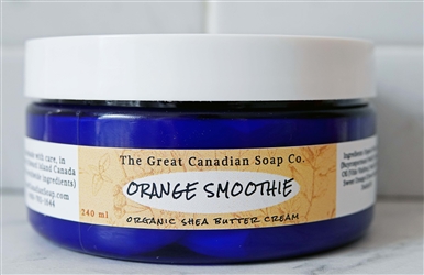 Orange Smoothie Organic Shea Butter Cream - 240 ml (8.0 oz)