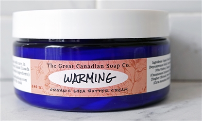 Warming Organic Shea Butter Cream - 240 ml