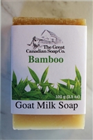 Bamboo Goat Milk Soap - 98% Natural - 100 g (3.5 oz) Rectangle Bar