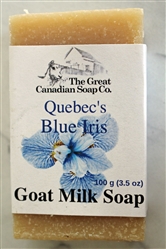 Quebec's Blue Iris Goat Milk Soap - 100 g