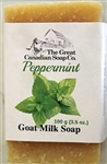 Peppermint Goat Milk Soap - Rectangle Bar 100 g