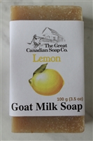 Lemon Goat Milk Soap - 100% Natural - Rectangle Bar 100 g (3.5 oz)