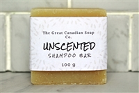 Unscented Goat Milk Shampoo Bar - 100% Natural - 100 g (3.5 oz) Square