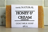 Extra Large Honey & Cream Goat Milk Soap - 100% Natural - 175 g (6.2 oz) Rectangle Bar ***